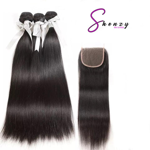 Straight Hair Bundle With Closure
